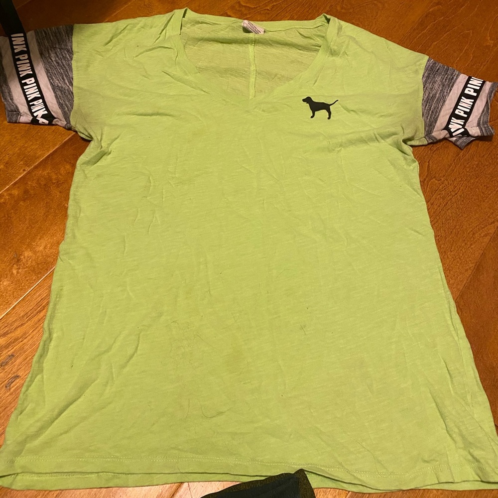 Victoria secret green small tee